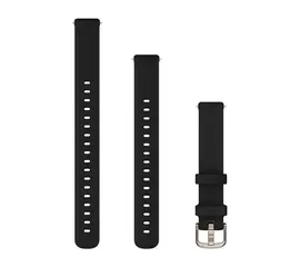 GARMIN LILY 2 14MM JUODOS SPALVOS SILIKONINė APYRANKė, 010-13302-02