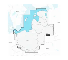 NAVIONICS+ NAEU081R BALTIJOS JūRA, RYTINė PAKRANTė - JūRLAPIAI, 010-C1339-30