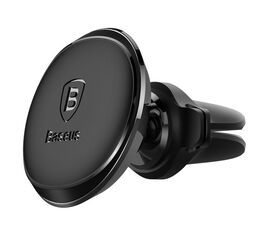 TELEFONO LAIKIKLIS BASEUS MAGNETIC AIR VENT WITH CABLE CLIP JUODAS SUGX020001, 6932172627003