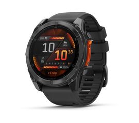 GARMIN FENIX 8 47MM, AMOLED GLASS, JUODAS, 010-02904-00