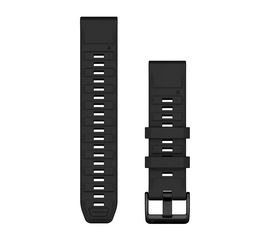 GARMIN QUICKFIT 22MM JUODA SILIKONINė APYRANKė, 010-13392-02