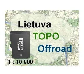 GARMIN LIETUVOS TOPO žEMėLAPIS MICROSD KORTELėJE, LT-TOPO-MICROSD
