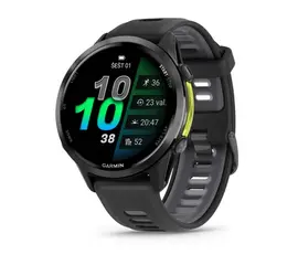 GARMIN FORERUNNER 970 PILKOS SPALVOS DLC TITANAS SU JUODU KORPUSU, 010-02969-10