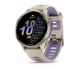 GARMIN FORERUNNER 970 šVIESIOS AUKSO SPALVOS TITANAS SU žALSVAI PILKU KORPUSU, 010-02969-12