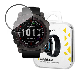 WOZINSKY FULL GLUE GRūDINTAS STIKLAS GARMIN FENIX 7X, 5907769310041