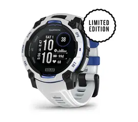 GARMIN INSTINCT 3 - 45 MM SOLAR BALTO AKMENS, 010-02934-03