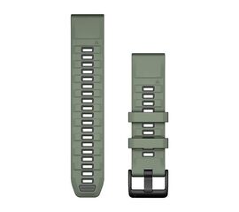 GARMIN QUICKFIT 22MM TAMSIAI žALIA/GRAFITO SILIKONINė APYRANKė, 010-13392-04