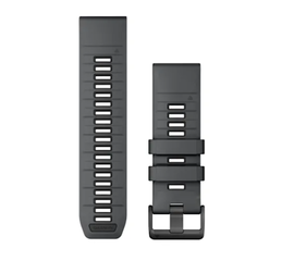 GARMIN QUICKFIT 26MM SKALūNO PILKA/JUODA SILIKONINė APYRANKė, 010-13393-11