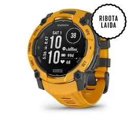 GARMIN INSTINCT 3 - 50 MM SOLAR SAULėS GELTONOS SPALVOS, 010-02935-02