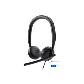 DELL | HEADSET | WH3024 | BUILT-IN MICROPHONE | USB-C, USB-A | BLACK, 520-BBDH