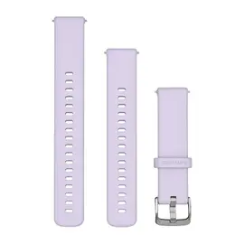 GARMIN GREITAI ATSEGAMA 18MM SU SIDABRO SPALVOS SAGTIMI IR šVIESIAI VIOLETINE SILIKONINE APYRANKE, 010-13406-01