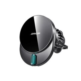 AUTOMOBILINIS LAIKIKLIS-įKROVIKLIS JOYROOM JR-ZS409 MAGSAFE 15W JUODAS, JR-ZS409