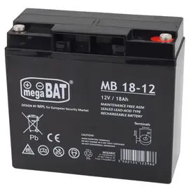 MEGABAT 12V 18AH AGM AKUMULIATORIUS, MB18-12