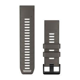 GARMIN QUICKFIT 26MM žVIRGžDO / SIDABRO PILKA SILIKONINė APYRANKė, 010-14510-00