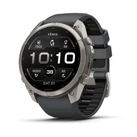 GARMIN FENIX 9 PRO 51MM – TITANO SPALVOS GRAFITO / JUODU DIRžELIU, 010-04337-26