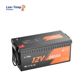 LITIME 12V 280AH LIFEPO4 AKUMULIATORIUS SU APSAUGA NUO šALčIO, LI-12V-280-LT