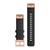 GARMIN QUICKFIT 20 MM JUODA NAILONINė APYRANKė SU RAUSVOJO AUKSO SPALVOS SAGTIMI, 010-12874-00