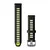 Garmin greitai atsegama 18 mm juodai geltona silikoninė apyrankė