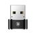 ADAPTERIS BASEUS TYPE-C TO USB-A JUODAS CAAOTG-01, 6953156263536