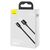 USB KABELIS BASEUS SUPERIOR Iš USB į TYPE-C 66W 2.0M JUODAS CATYS-A01, 6953156205512