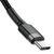 USB KABELIS BASEUS CAFULE PD60W TYPE-C 2.0M PILKAS-JUODAS CATKLF-HG1, 6953156285231