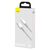 USB KABELIS BASEUS HIGH DENSITY BRAIDED PD20W TYPE-C TO LIGHTNING 1.0M BALTAS CATLGD-02, 6953156231924