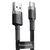USB KABELIS BASEUS CAFULE TYPE-C 1.0M 3.0A PILKAS-JUODAS CATKLF-BG1, 6953156278202