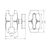 PROMARINE JUNGTIS DVIGUBA DOUBLE SOCKET ARM, C DYDIS, 9CM, PM-C009A