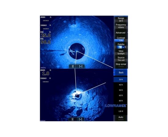 LOWRANCE SONARAS SPOTLIGHT SCAN TROLLING MOTOR XDCR, 000-11303-001