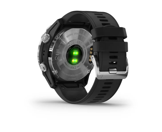 GARMIN DESCENT MK2 NERūDIJANčIOJO PLIENO SU JUODU DIRžELIU, 010-02132-10