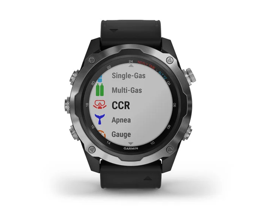GARMIN DESCENT MK2 NERūDIJANčIOJO PLIENO SU JUODU DIRžELIU, 010-02132-10