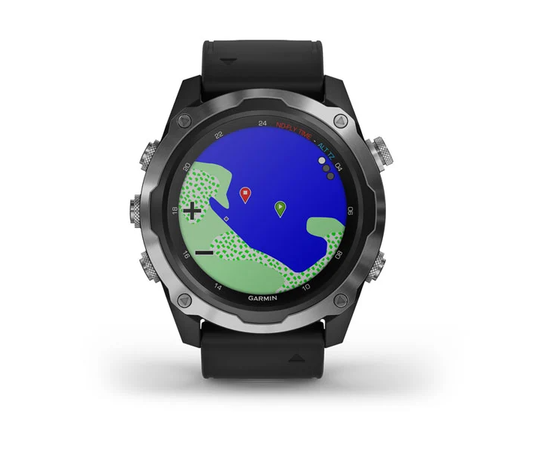 GARMIN DESCENT MK2 NERūDIJANčIOJO PLIENO SU JUODU DIRžELIU, 010-02132-10
