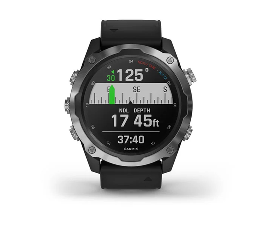 GARMIN DESCENT MK2 NERūDIJANčIOJO PLIENO SU JUODU DIRžELIU, 010-02132-10