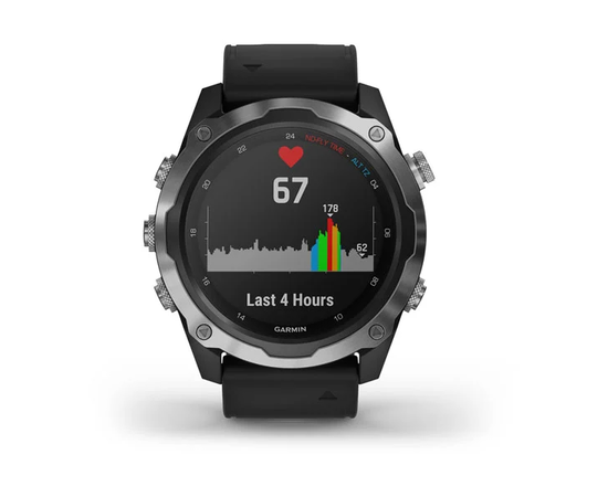 GARMIN DESCENT MK2 NERūDIJANčIOJO PLIENO SU JUODU DIRžELIU, 010-02132-10