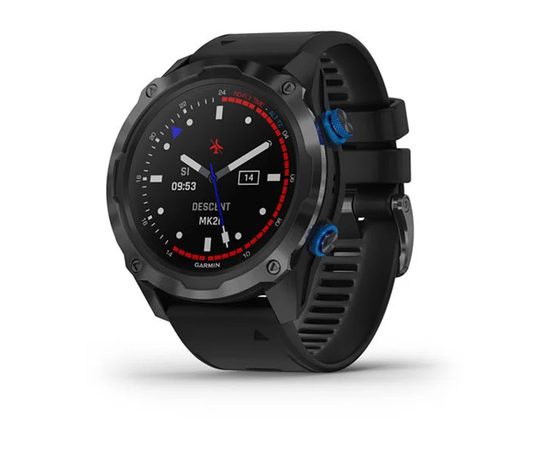 GARMIN DESCENT MK2I TITANO ANGLIES PILKUMO DLC SU JUODU DIRžELIU, 010-02132-11