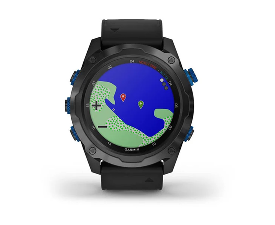 GARMIN DESCENT MK2I TITANO ANGLIES PILKUMO DLC SU JUODU DIRžELIU, 010-02132-11