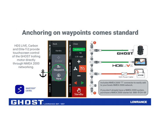 LOWRANCE GHOST GėLO VANDENS VARIKLIS 47", 000-14937-001