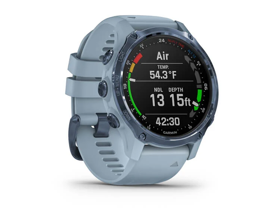 GARMIN DESCENT MK2S MINERALINėS MėLYNOS SPALVOS SU JūROS PUTOS SILIKONINIU DIRžELIU, 010-02403-07