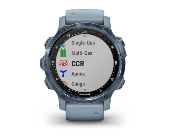 GARMIN DESCENT MK2S MINERALINėS MėLYNOS SPALVOS SU JūROS PUTOS SILIKONINIU DIRžELIU, 010-02403-07