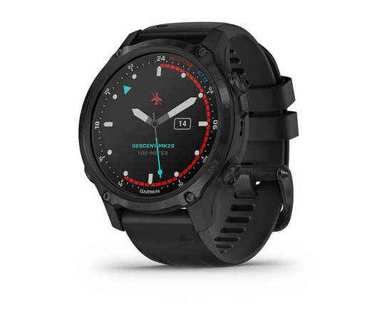 GARMIN DESCENT MK2S PILKOS ANGLIES SPALVOS, PADENGTAS DEIMANTO TIPO ANGLIES DANGA, SU JUODU SILIKONINIU DIRžELIU, 010-02403-04