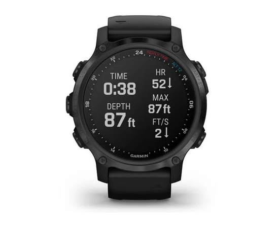 GARMIN DESCENT MK2S PILKOS ANGLIES SPALVOS, PADENGTAS DEIMANTO TIPO ANGLIES DANGA, SU JUODU SILIKONINIU DIRžELIU, 010-02403-04