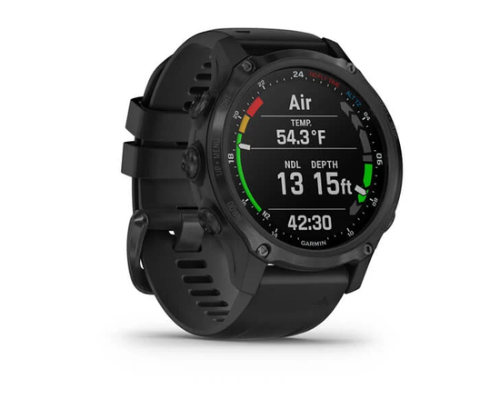 GARMIN DESCENT MK2S PILKOS ANGLIES SPALVOS, PADENGTAS DEIMANTO TIPO ANGLIES DANGA, SU JUODU SILIKONINIU DIRžELIU, 010-02403-04