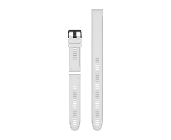 Garmin 26mm QuickFit White Silicone Band, Dirželio medžiaga: SILIKONAS, Dirželio modelis/spalva: White Silicone (3-piece Set), Dirželio dydis: 26mm