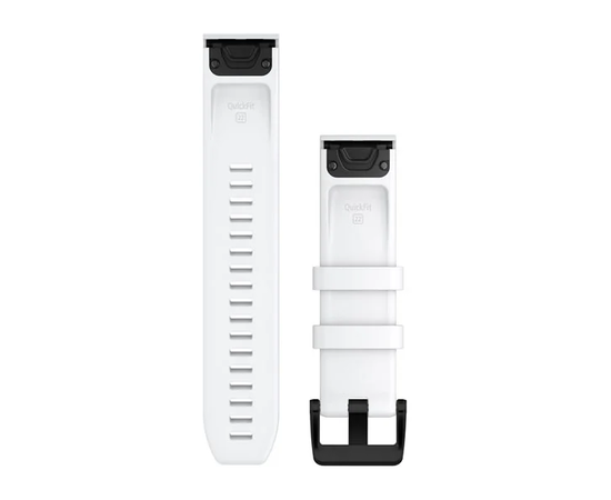 GARMIN QUICKFIT 22MM BALTA RAIžYTA SILIKONINė APYRANKė, 010-12901-01