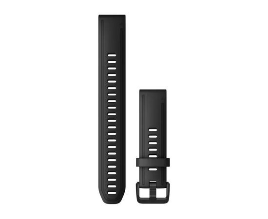 GARMIN QUICKFIT 20 MM JUODA PADIDINTA SILIKONINė APYRANKė, 010-12942-00