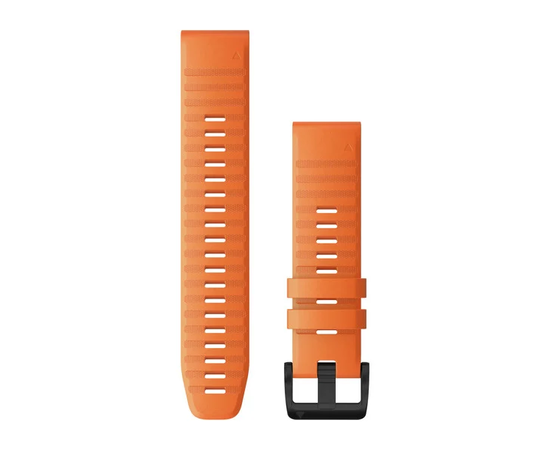 Garmin 22mm QuickFit Ember Orange Silicone Band, Dirželio medžiaga: SILIKONAS, Dirželio modelis/spalva: Ember Orange Silicone, Dirželio dydis: 22mm