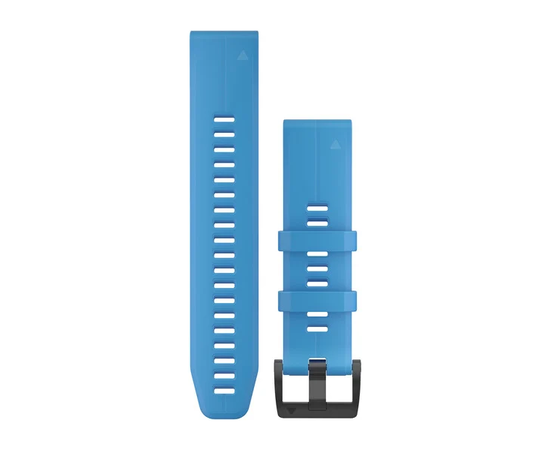 Garmin 22mm QuickFit Cyan Blue Silicone Band, Dirželio medžiaga: SILIKONAS, Dirželio modelis/spalva: Cyan Blue Silicone, Dirželio dydis: 22mm