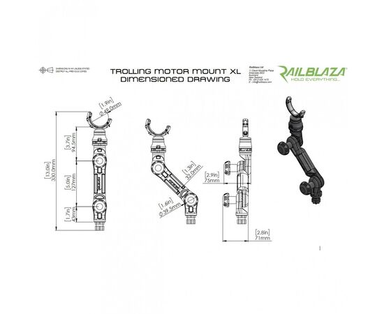 VARIKLIO GALVOS LAIKILIS RAILBLAZA, RL02-4158-11