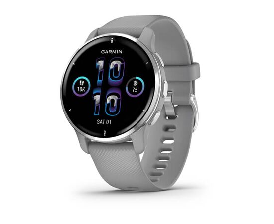 GARMIN VENU 2 PLUS, SIDABRO SPALVOS, 010-02496-10