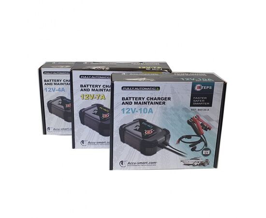 AKUMULIATORIAUS IŠMANUSIS ĮKROVIKLIS ACCU SMART 12V/4A, 845124-A